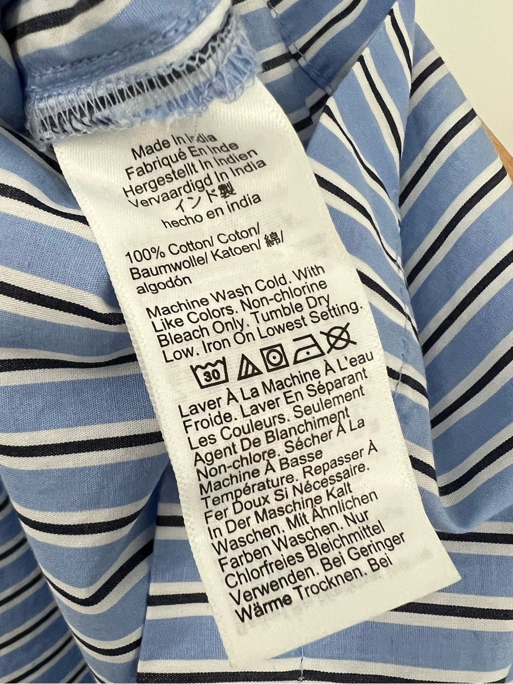 J. Crew drawstring poplin Striped Skirt - Picture 8 of 9